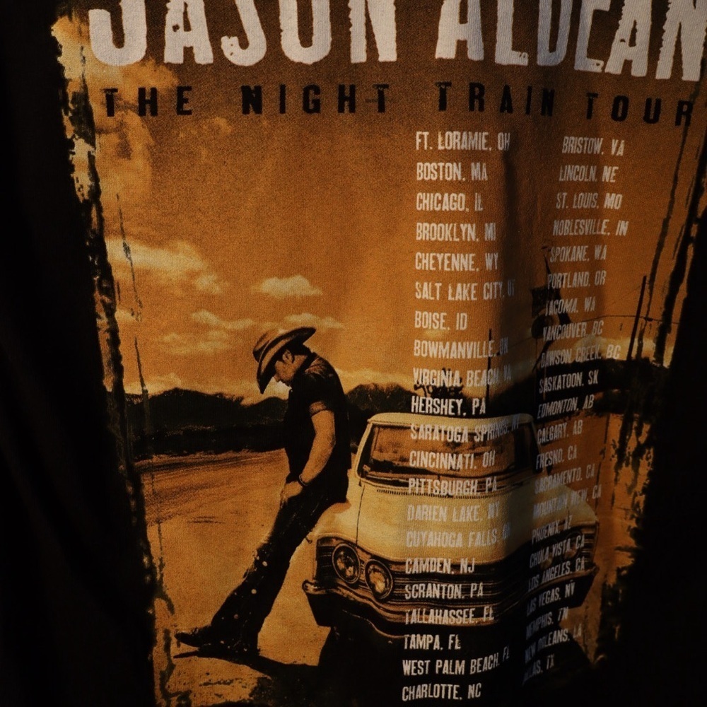 Jason Aldean ‘Night Train’ Tour T-Shirt (Size S) - Picture 5 of 5